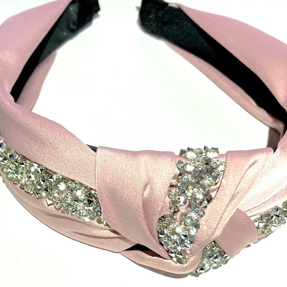 Pink Rhinestone Headband - Picture 2 of 2